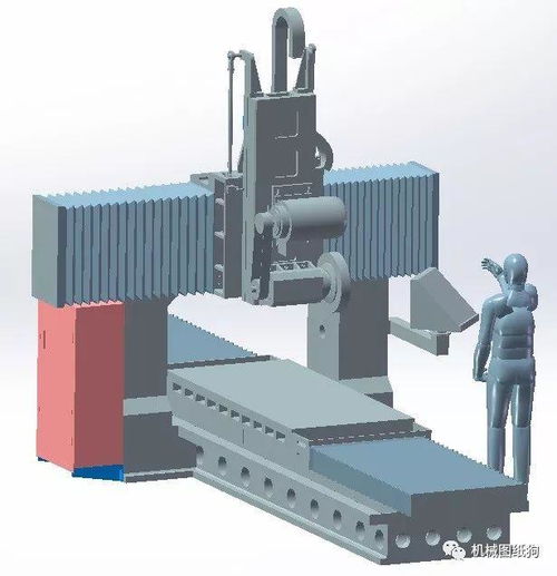 工程机械 龙门磨床3d模型图纸 x t格式